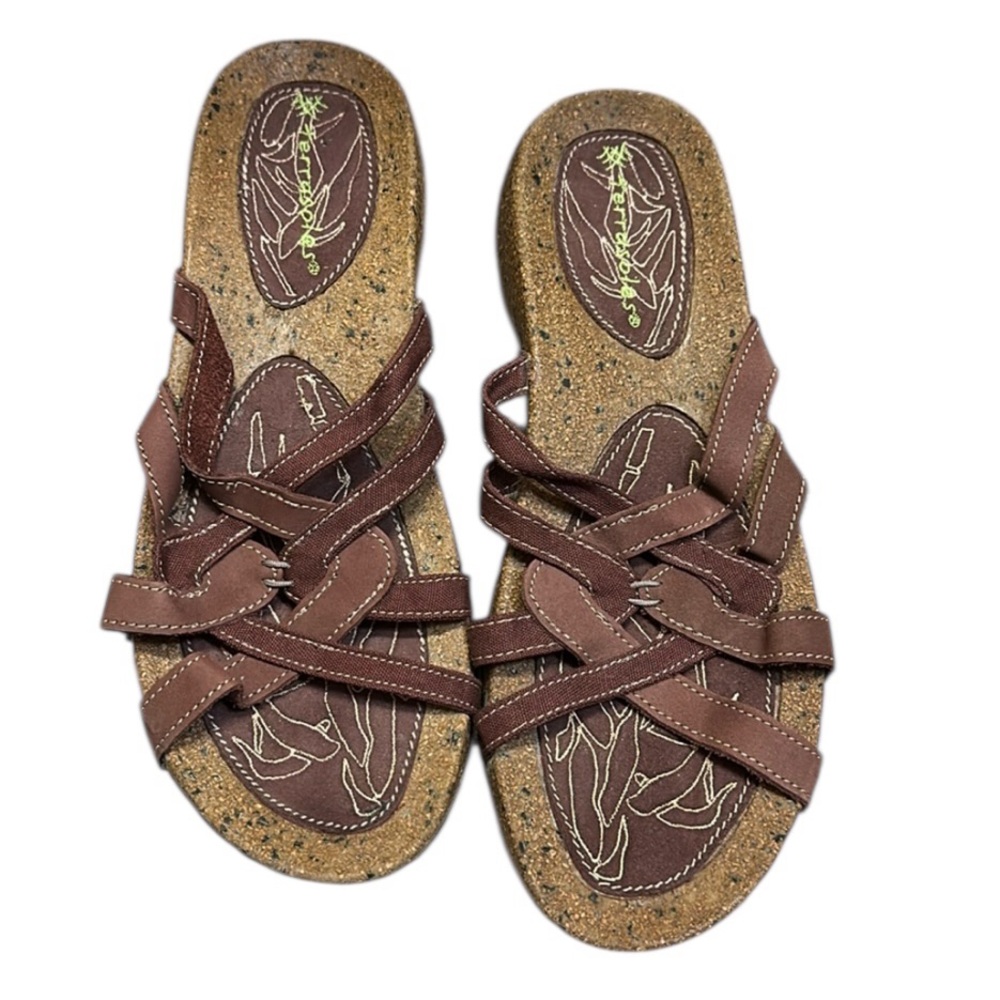 Terrasoles Brown Cork Bed Sandals